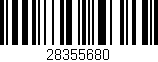 Código de barras (EAN, GTIN, SKU, ISBN): '28355680'