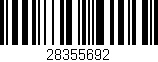 Código de barras (EAN, GTIN, SKU, ISBN): '28355692'