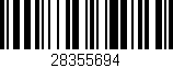 Código de barras (EAN, GTIN, SKU, ISBN): '28355694'