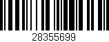 Código de barras (EAN, GTIN, SKU, ISBN): '28355699'