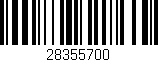 Código de barras (EAN, GTIN, SKU, ISBN): '28355700'