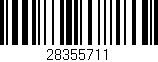 Código de barras (EAN, GTIN, SKU, ISBN): '28355711'