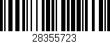 Código de barras (EAN, GTIN, SKU, ISBN): '28355723'