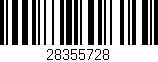 Código de barras (EAN, GTIN, SKU, ISBN): '28355728'