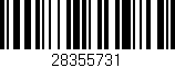 Código de barras (EAN, GTIN, SKU, ISBN): '28355731'