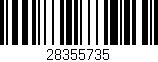 Código de barras (EAN, GTIN, SKU, ISBN): '28355735'