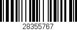 Código de barras (EAN, GTIN, SKU, ISBN): '28355767'