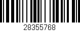 Código de barras (EAN, GTIN, SKU, ISBN): '28355768'