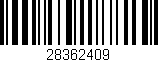 Código de barras (EAN, GTIN, SKU, ISBN): '28362409'