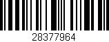 Código de barras (EAN, GTIN, SKU, ISBN): '28377964'
