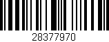 Código de barras (EAN, GTIN, SKU, ISBN): '28377970'