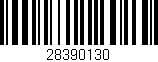 Código de barras (EAN, GTIN, SKU, ISBN): '28390130'