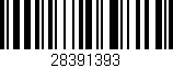 Código de barras (EAN, GTIN, SKU, ISBN): '28391393'