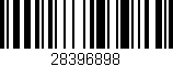 Código de barras (EAN, GTIN, SKU, ISBN): '28396898'