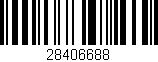 Código de barras (EAN, GTIN, SKU, ISBN): '28406688'