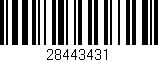 Código de barras (EAN, GTIN, SKU, ISBN): '28443431'