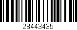 Código de barras (EAN, GTIN, SKU, ISBN): '28443435'
