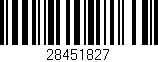 Código de barras (EAN, GTIN, SKU, ISBN): '28451827'