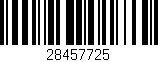 Código de barras (EAN, GTIN, SKU, ISBN): '28457725'