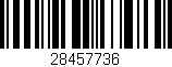 Código de barras (EAN, GTIN, SKU, ISBN): '28457736'