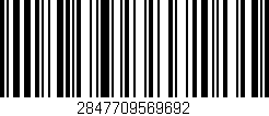 Código de barras (EAN, GTIN, SKU, ISBN): '2847709569692'