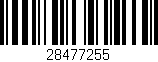 Código de barras (EAN, GTIN, SKU, ISBN): '28477255'