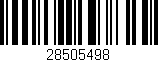 Código de barras (EAN, GTIN, SKU, ISBN): '28505498'