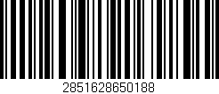 Código de barras (EAN, GTIN, SKU, ISBN): '2851628650188'