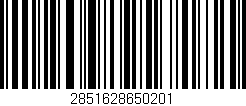 Código de barras (EAN, GTIN, SKU, ISBN): '2851628650201'