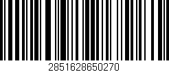 Código de barras (EAN, GTIN, SKU, ISBN): '2851628650270'