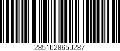 Código de barras (EAN, GTIN, SKU, ISBN): '2851628650287'