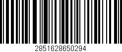 Código de barras (EAN, GTIN, SKU, ISBN): '2851628650294'