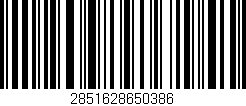 Código de barras (EAN, GTIN, SKU, ISBN): '2851628650386'