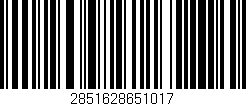 Código de barras (EAN, GTIN, SKU, ISBN): '2851628651017'