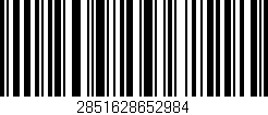 Código de barras (EAN, GTIN, SKU, ISBN): '2851628652984'