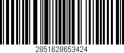 Código de barras (EAN, GTIN, SKU, ISBN): '2851628653424'