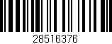 Código de barras (EAN, GTIN, SKU, ISBN): '28516376'