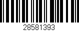 Código de barras (EAN, GTIN, SKU, ISBN): '28581393'