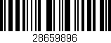 Código de barras (EAN, GTIN, SKU, ISBN): '28659896'