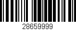 Código de barras (EAN, GTIN, SKU, ISBN): '28659999'