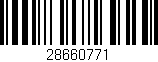 Código de barras (EAN, GTIN, SKU, ISBN): '28660771'