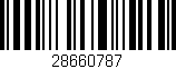 Código de barras (EAN, GTIN, SKU, ISBN): '28660787'