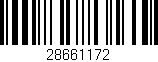 Código de barras (EAN, GTIN, SKU, ISBN): '28661172'