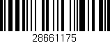 Código de barras (EAN, GTIN, SKU, ISBN): '28661175'