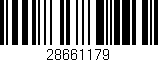 Código de barras (EAN, GTIN, SKU, ISBN): '28661179'