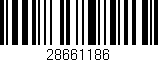 Código de barras (EAN, GTIN, SKU, ISBN): '28661186'
