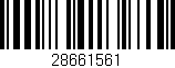 Código de barras (EAN, GTIN, SKU, ISBN): '28661561'