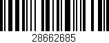 Código de barras (EAN, GTIN, SKU, ISBN): '28662685'