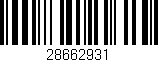 Código de barras (EAN, GTIN, SKU, ISBN): '28662931'