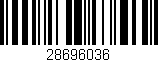 Código de barras (EAN, GTIN, SKU, ISBN): '28696036'